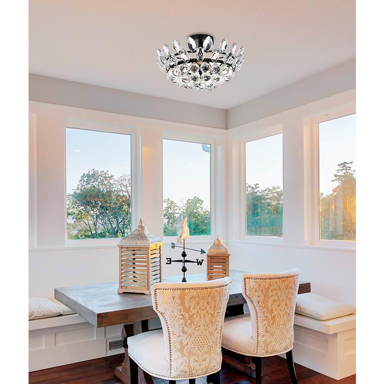 Image 3 Emilia 16" Flush Mount In Black more views