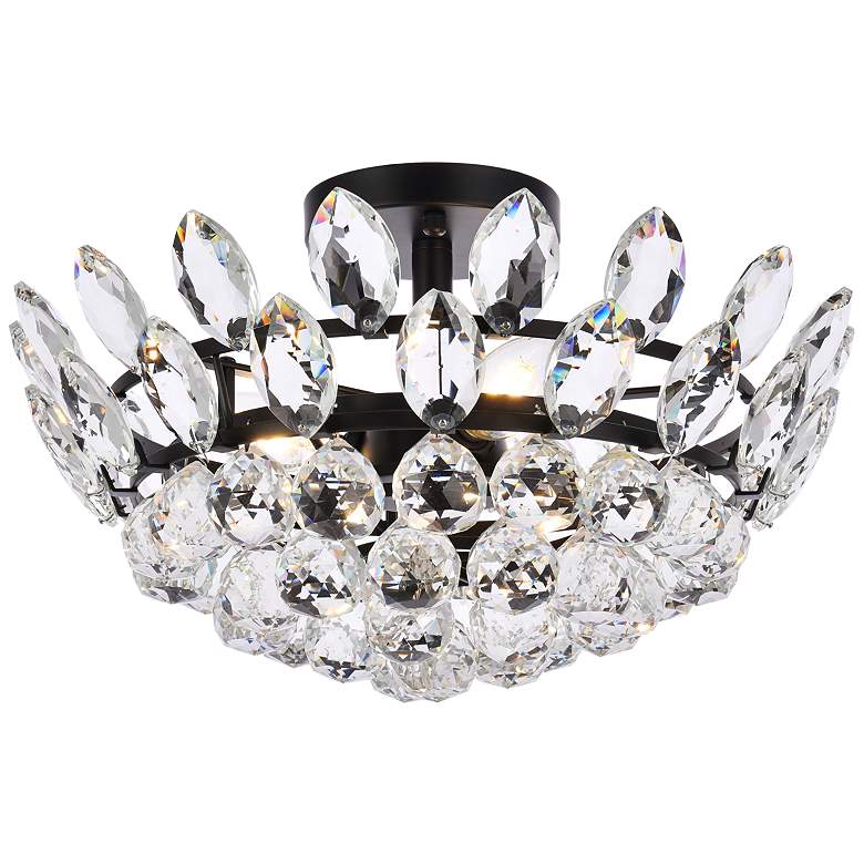 Image 4 Emilia 16" Flush Mount In Black more views