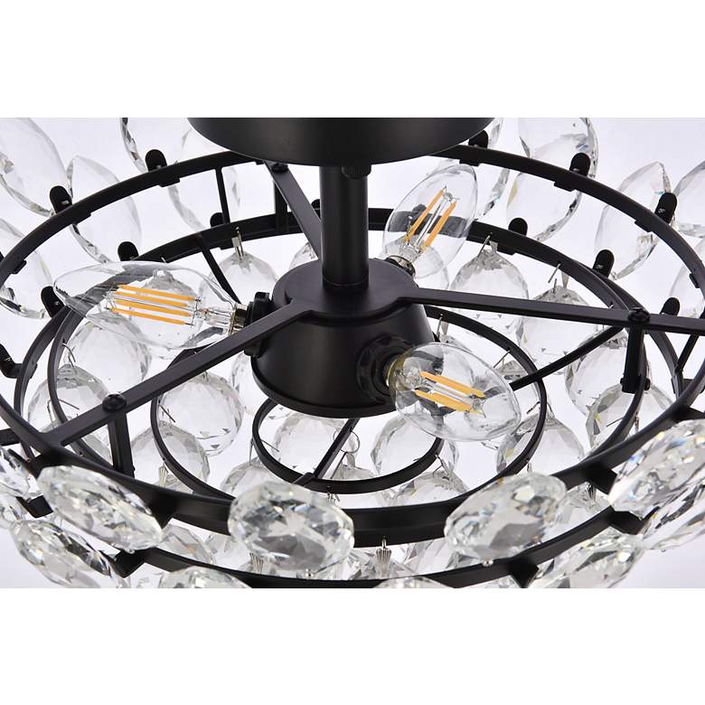 Image 7 Emilia 16" Flush Mount In Black more views