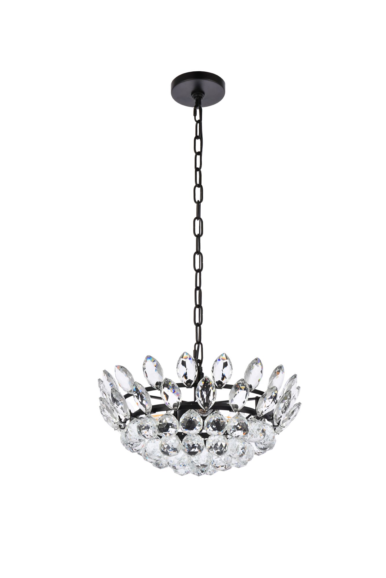 Emilia 16" Wide Black Bowl Pendant Light