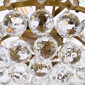 Image5 of Emilia 16" Wide Brass Clear Crystal 3-Light Ceiling Light more views