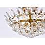 7_Emilia 16" Wide Brass Clear Crystal 3-Light Ceiling Light more views