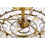 Emilia 16" Wide Brass Clear Crystal 3-Light Ceiling Light in scene
