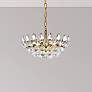 1_Emilia 16"W Brass and Clear Crystal 3-Light Pendant Light