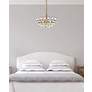 3_Emilia 16"W Brass and Clear Crystal 3-Light Pendant Light more views