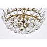 5_Emilia 16"W Brass and Clear Crystal 3-Light Pendant Light more views
