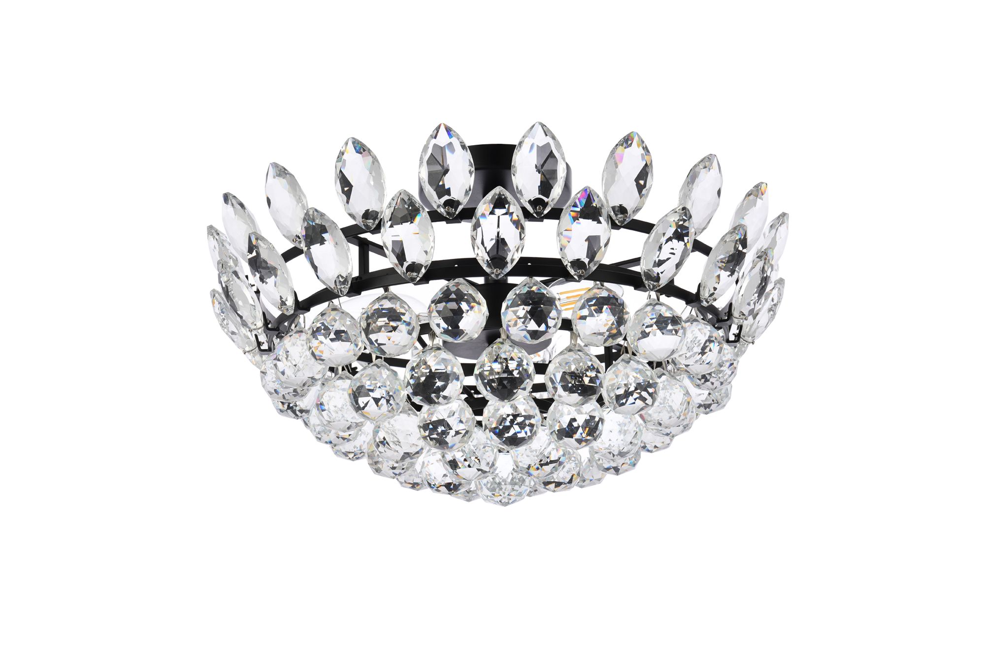 Emilia 18" Flush Mount In Black