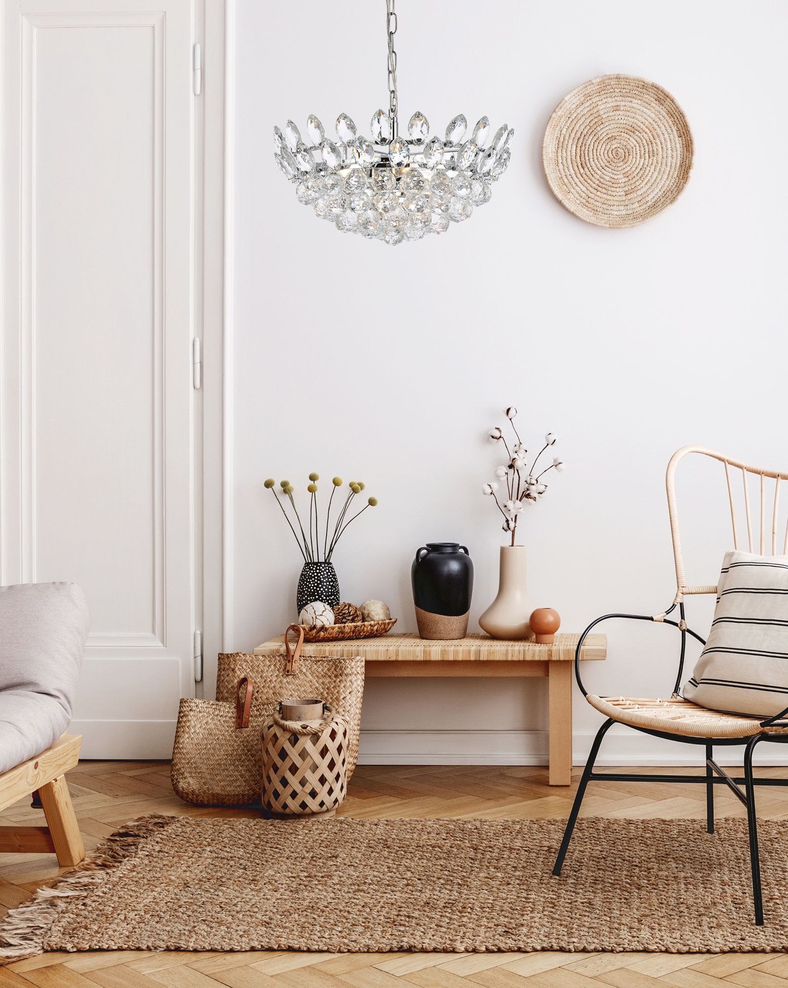 Image 3 Emilia 18" Wide Chrome Bowl Pendant Light more views