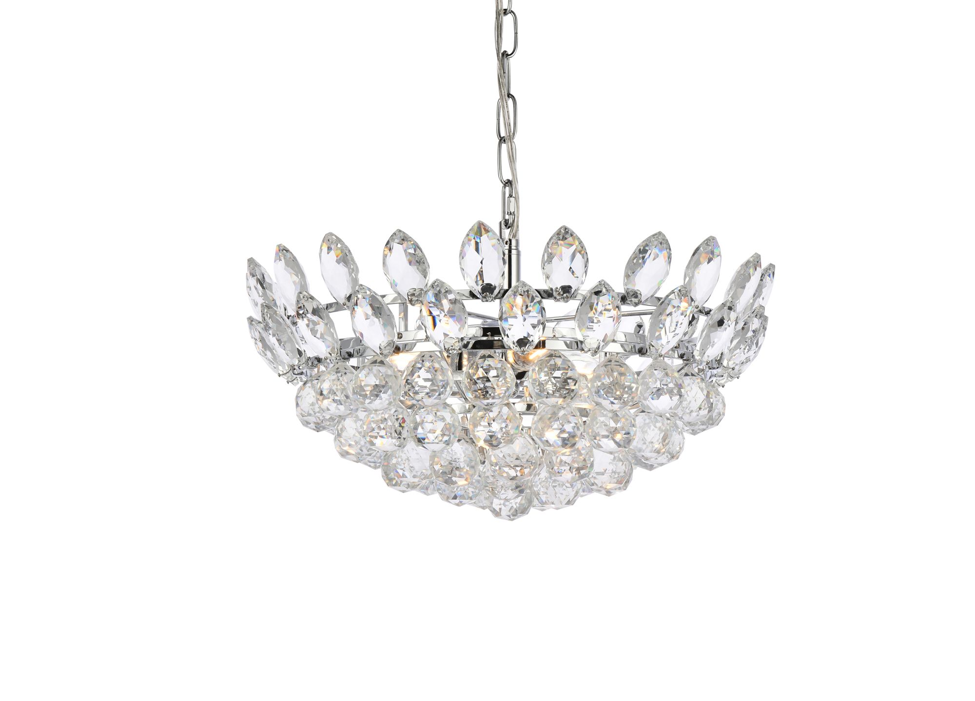 Image 4 Emilia 18" Wide Chrome Bowl Pendant Light more views