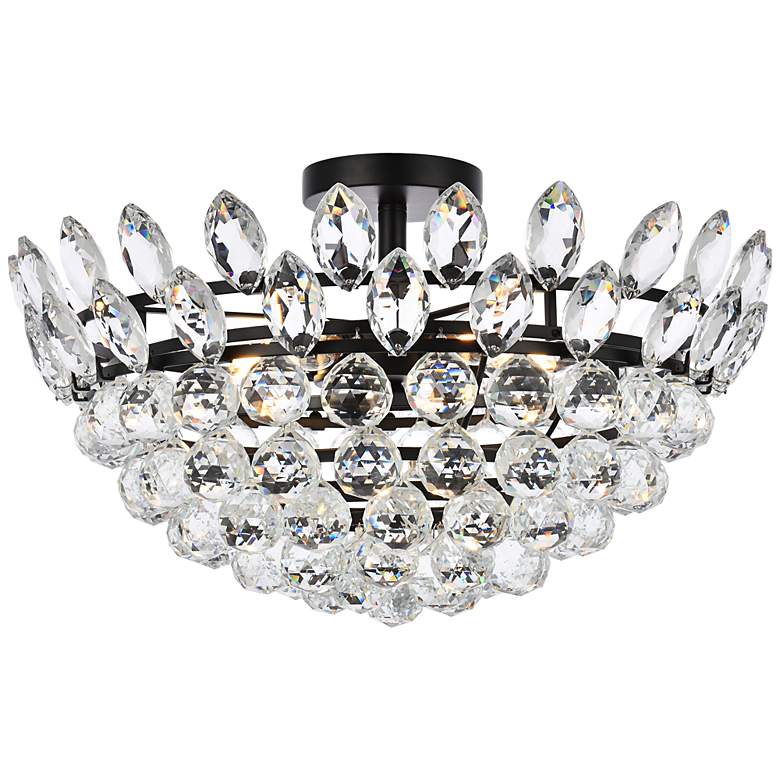 Image 3 Emilia 20" Wide Black Ceiling Light