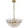 Emilia 20" Wide Brass and Clear Crystal 5-Light Pendant