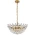 Emilia 20" Wide Brass and Clear Crystal 5-Light Pendant