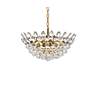 4_Emilia 20" Wide Brass and Clear Crystal 5-Light Pendant more views