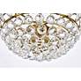 5_Emilia 20" Wide Brass and Clear Crystal 5-Light Pendant more views