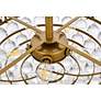 7_Emilia 20" Wide Brass and Clear Crystal 5-Light Pendant more views