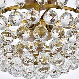 Image5 of Emilia 20"W Brass and Clear Crystal 5-Light Ceiling Light more views