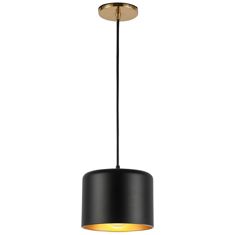 Image 1 Emilia 8 inch Wide 1 Light Aged Brass Pendant