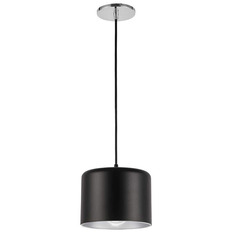 Image 1 Emilia 8" Wide 1 Light Polished Chrome Pendant