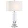 Emilia Crystal Table Lamp with Rectangular Shade