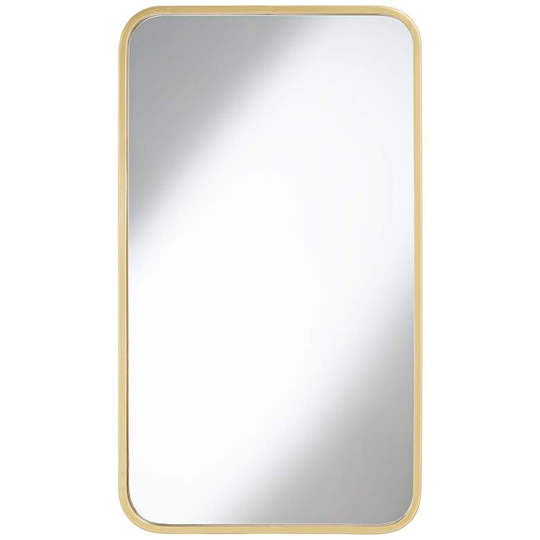 Image 1 Emilia Gold 24 inch x 41 3/4 inch Metal Wall Mirror
