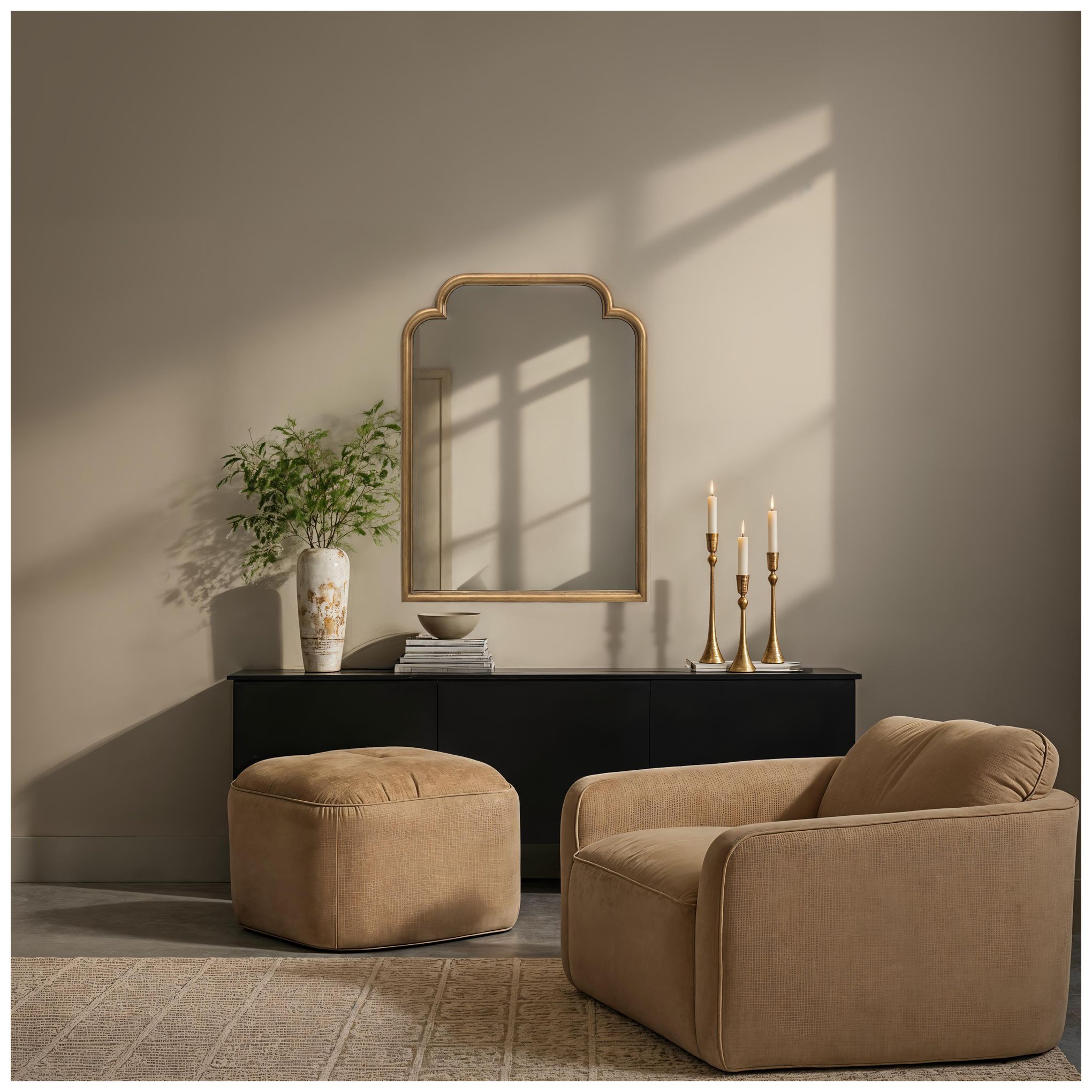 Image 2 Emilien 40" H x 30" W Wall Mirror, Gold-Bronze more views