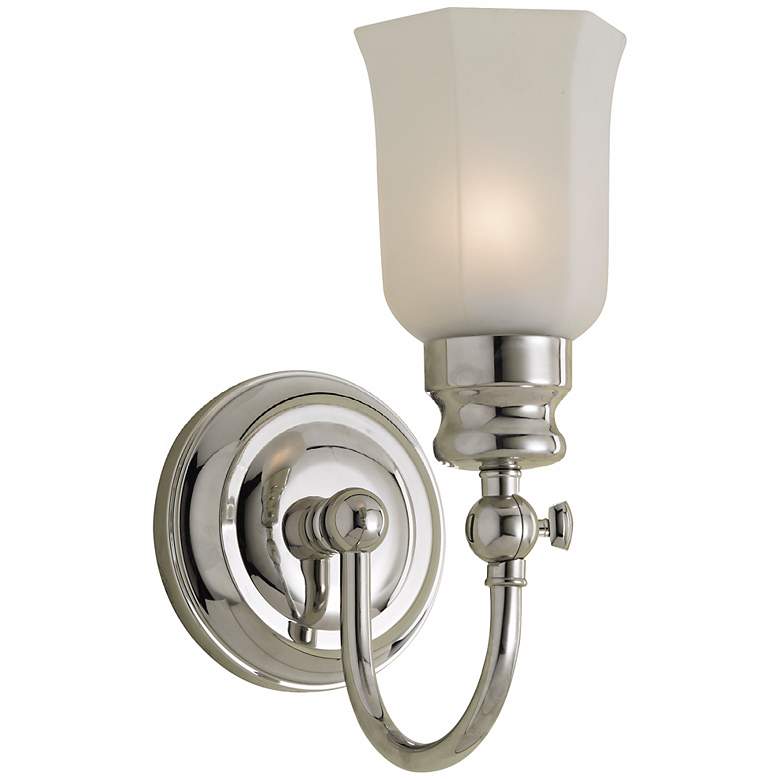 Image 1 Emily 11 1/2" High Chrome Bath Sconce