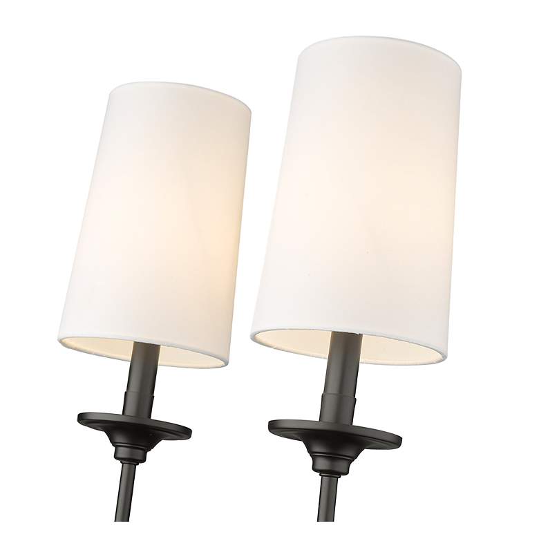 Image 7 Emily 24" High Matte Black Metal 2-Light Wall Sconce more views