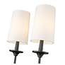 7_Emily 24" High Matte Black Metal 2-Light Wall Sconce more views
