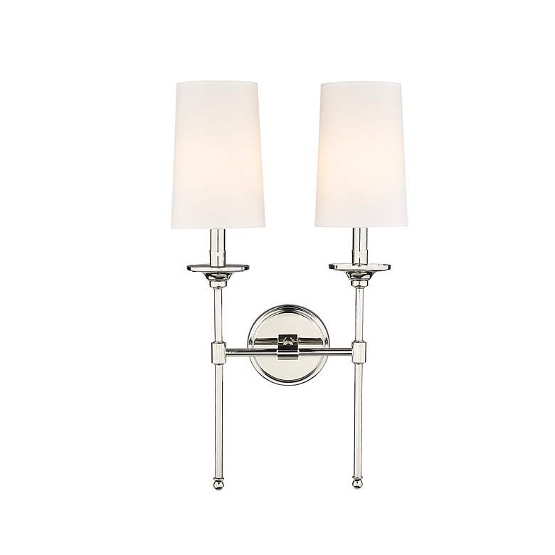 Image 6 Emily 24" High Polished Nickel 2-Light Wall Sconce more views