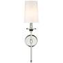 Emily 24" High Polished Nickel Metal Wall Sconce in scene