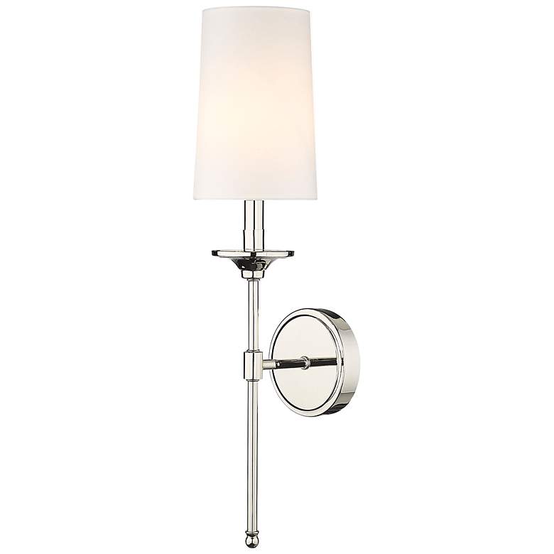 Image 6 Emily 24" High Polished Nickel Metal Wall Sconce more views