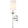 Emily 24" High Polished Nickel Metal Wall Sconce in scene