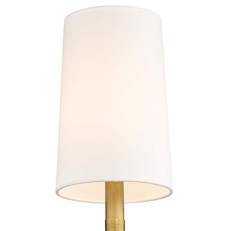 Image 3 Emily 24" High Rubbed Brass Metal Wall Sconce more views