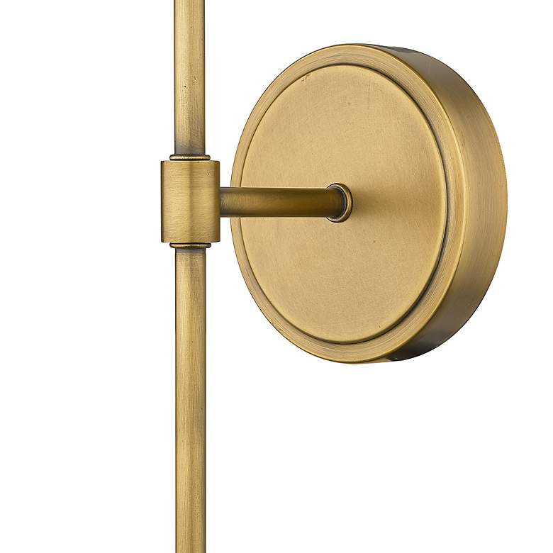 Image 4 Emily 24" High Rubbed Brass Metal Wall Sconce more views