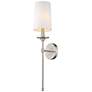 1_Emily 26" High Brushed Nickel Wall Sconce