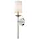 Emily 26" High Brushed Nickel Wall Sconce