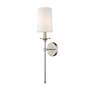 3_Emily 26" High Brushed Nickel Wall Sconce more views