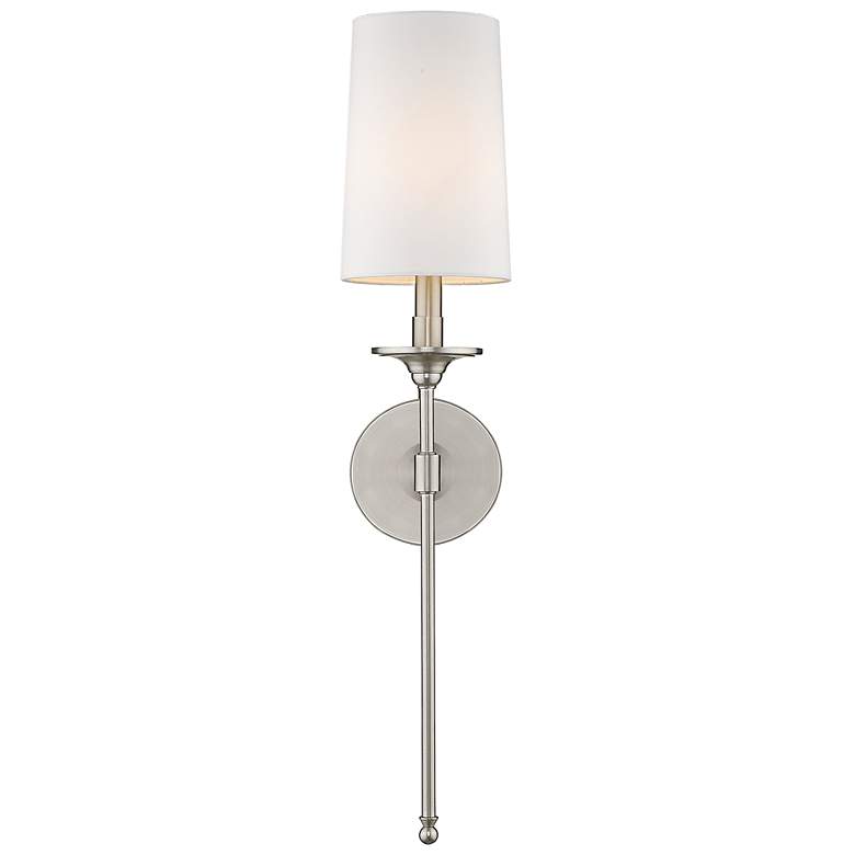 Image 4 Emily 26" High Brushed Nickel Wall Sconce more views