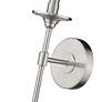 4_Emily 26" High Brushed Nickel Wall Sconce more views