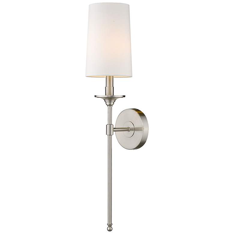 Image 5 Emily 26" High Brushed Nickel Wall Sconce more views