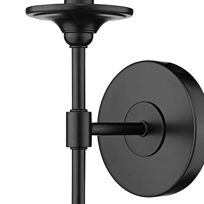 Image 3 Emily 26" High Matte Black Wall Sconce more views