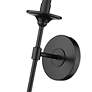 4_Emily 26" High Matte Black Wall Sconce more views