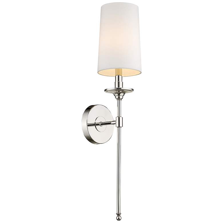Image 1 Emily 26" High Polished Nickel Wall Sconce