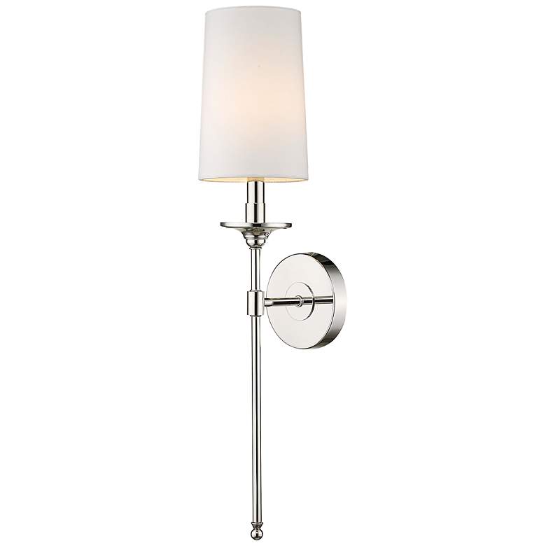 Image 4 Emily 26" High Polished Nickel Wall Sconce more views