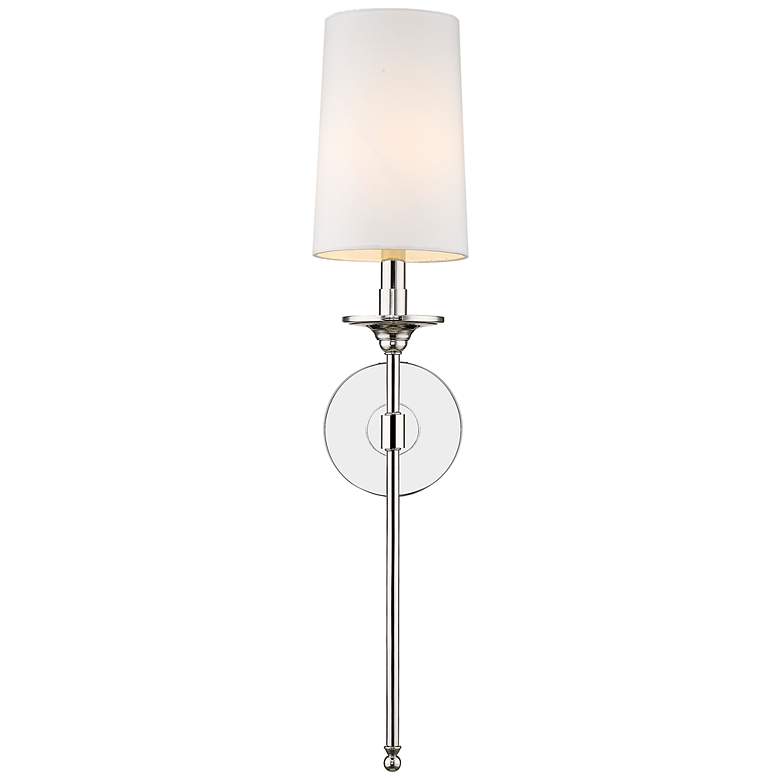 Image 5 Emily 26" High Polished Nickel Wall Sconce more views
