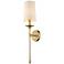 Emily 26" High Rubbed Brass Metal Wall Sconce