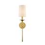 2_Emily 26" High Rubbed Brass Metal Wall Sconce more views