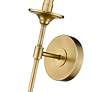 4_Emily 26" High Rubbed Brass Metal Wall Sconce more views