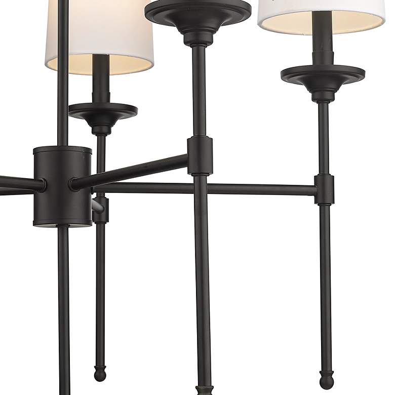 Image 5 Emily 28" Wide Matte Black 5-Light Chandelier more views