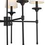 5_Emily 28" Wide Matte Black 5-Light Chandelier more views